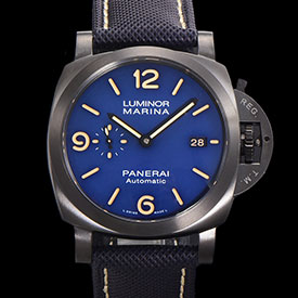 愛用腕時計 PANERAI LUMINOR 44ｍｍ PAM01021 スーパーコピー時計  P9010ムーブ ブルー文字盤 スモールセコンド